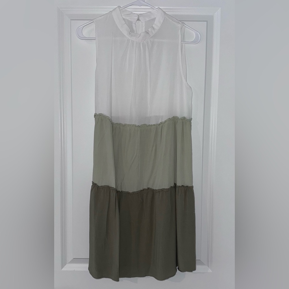 Colorblock Sleeveless Dress